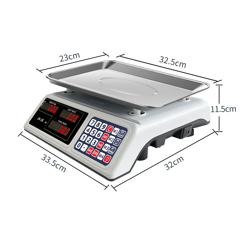 JK-15 Pricing table scale